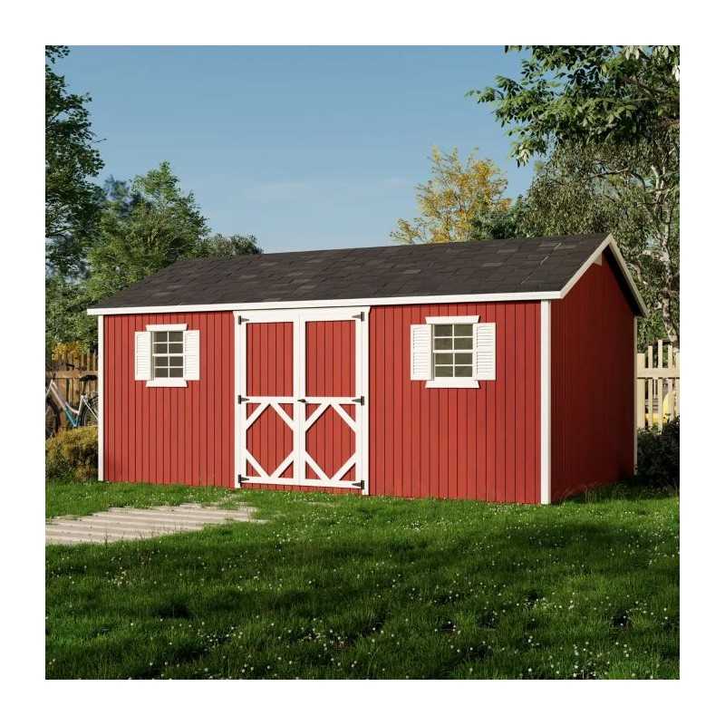 Little Cottage Co. Classic Workshop 12x18 Wood Storage Shed Kit (12x18 CWS-PC)
