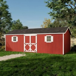 Little Cottage Co. Classic Workshop 12x24 Wood Storage Shed Kit (12x24 CWS-PC)