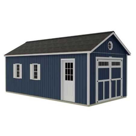 Best Barns Tailored Titan 12x16 Wood Garage Kit - Transom Doors (TTITTD16)