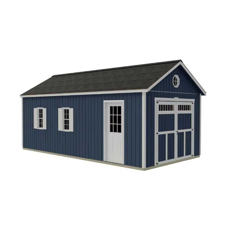 Best Barns Tailored Titan 12x24 Wood Garage Kit- Transom Doors (TTITTD24)