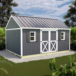 Best Barns Crafter's Connection 12x16 Standard ALL Pre-Cut Storage Sheds - Door on Eave (CCONDE16C)