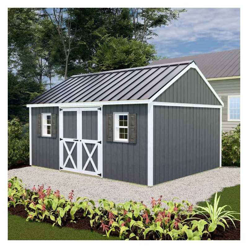 Best Barns Crafter's Connection 12x16 Standard Storage Sheds - Door on Eave (CCONDE16C)