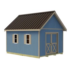 Best Barns Planner's Paradise 12x16 Wood Storage Shed Kit - Sliding Doors (PPARSD16)