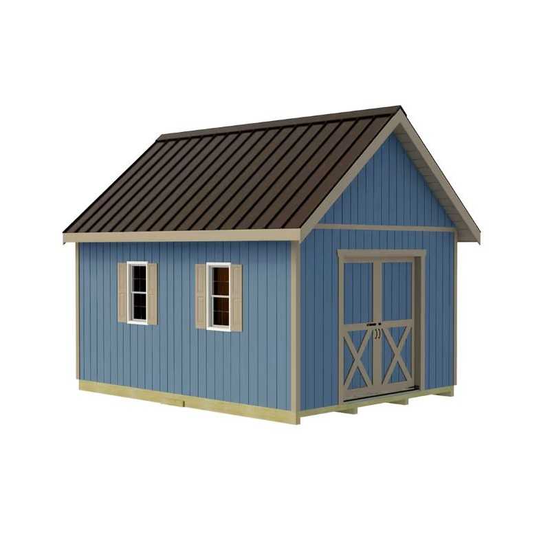 Best Barns Planner's Paradise 12x20 ALL Pre-Cut Wood Storage Shed Kit - Sliding Doors (PPARSD20)