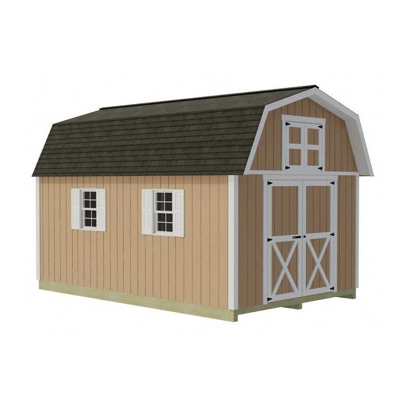 Best Barns Craftsman's Cove 10x16 Pre-Cut Barn Kit- Centered Gable Door (CCOVDG16)