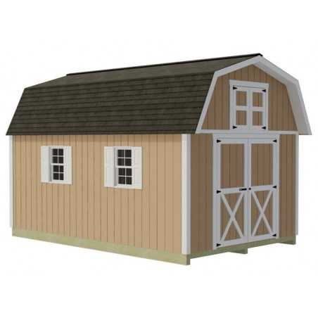 Best Barns Woodville 10x12 Wood Storage Shed Kit - ALL Pre-Cut (woodville_1012)