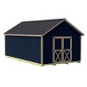 Best Barns Backyard Basecamp 12x12 Pre-Cut Shed Kit - Centered Gable Door (BBASDG12C)