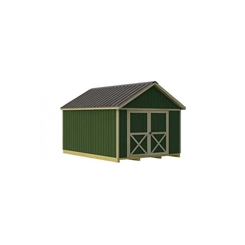 Best Barns Brandon 12x16 Wood Storage Shed Kit - ALL Pre-Cut (brandon_1216)