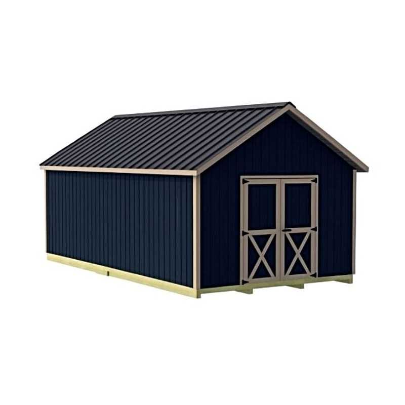 Crafter's Connection 12x16 Pre-Cut Shed- Centered Gable Door