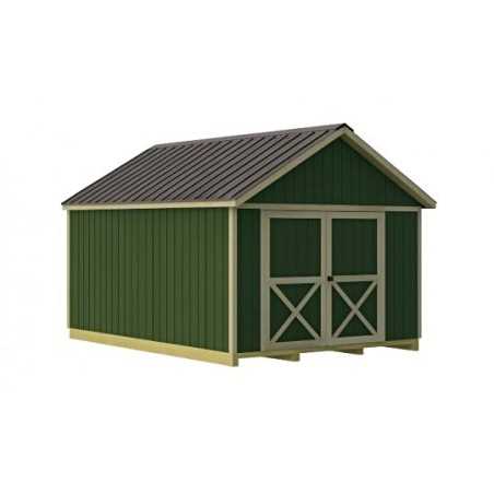 Best Barns Brandon 12x16 Wood Storage Shed Kit - ALL Pre-Cut (brandon_1216)