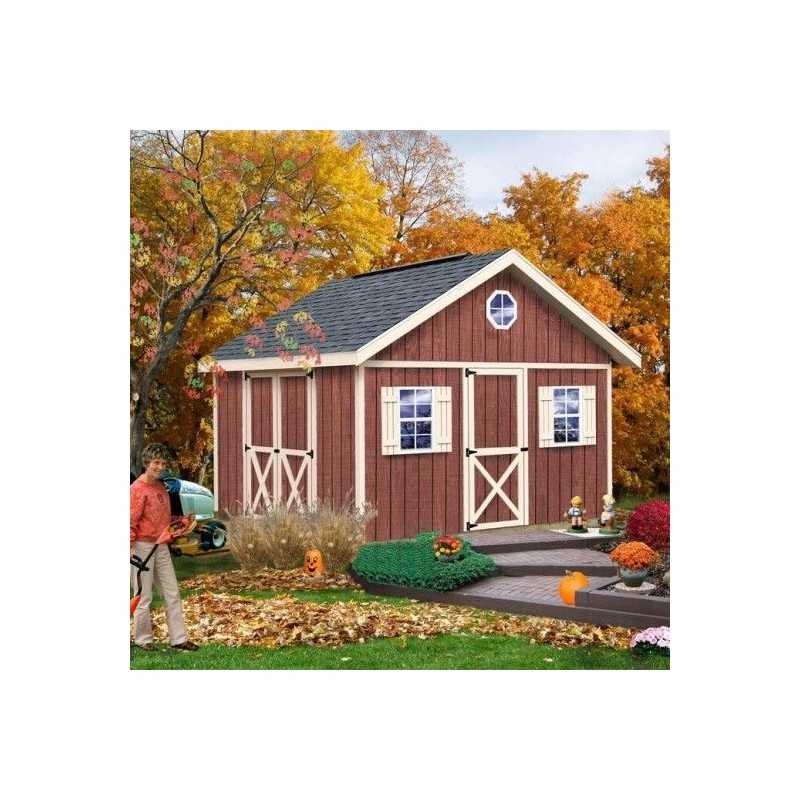 Crafter's Connection 12x16 Pre-Cut Shed - Centered Barn & Walk-In