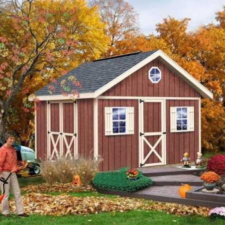 Crafter's Connection 12x16 Pre-Cut Shed - Centered Barn & Walk-In