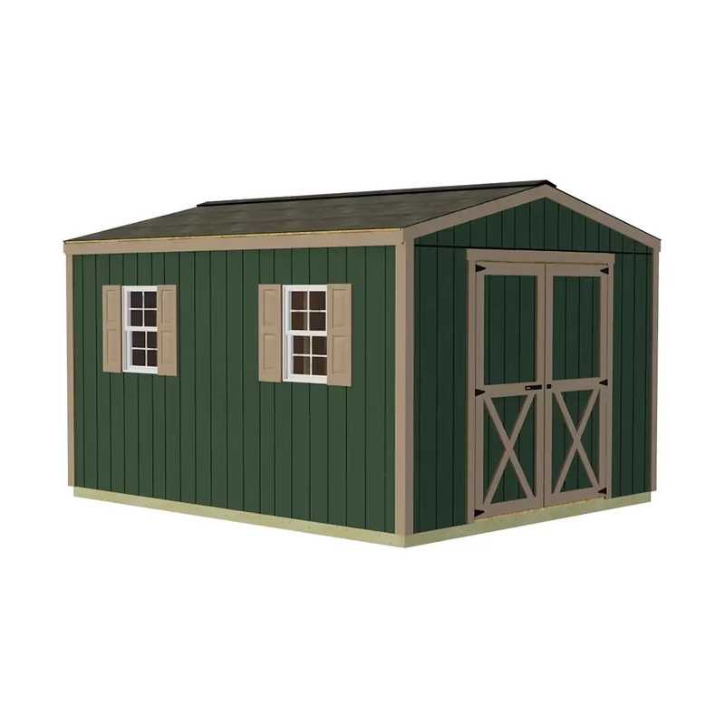Best Barns Handmade Haven 10x12 Pre-Cut Shed Kit - Centered Gable Door (HHAVDG12)