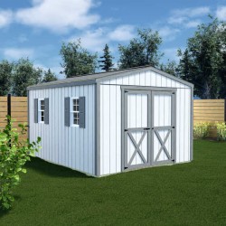 Best Barns Handmade Haven 10x16 Pre-Cut Shed Kit - Centered Gable Door (HHAVDG16)