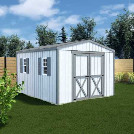 Handmade Haven 10x16 Pre-Cut Shed Kit - Centered Gable Door