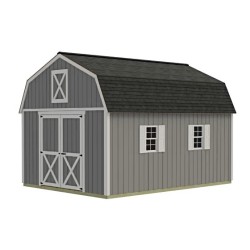 Best Barns Denver 12x16 Wood Storage Shed Building Kit - ALL Pre-Cut (denver_1216)