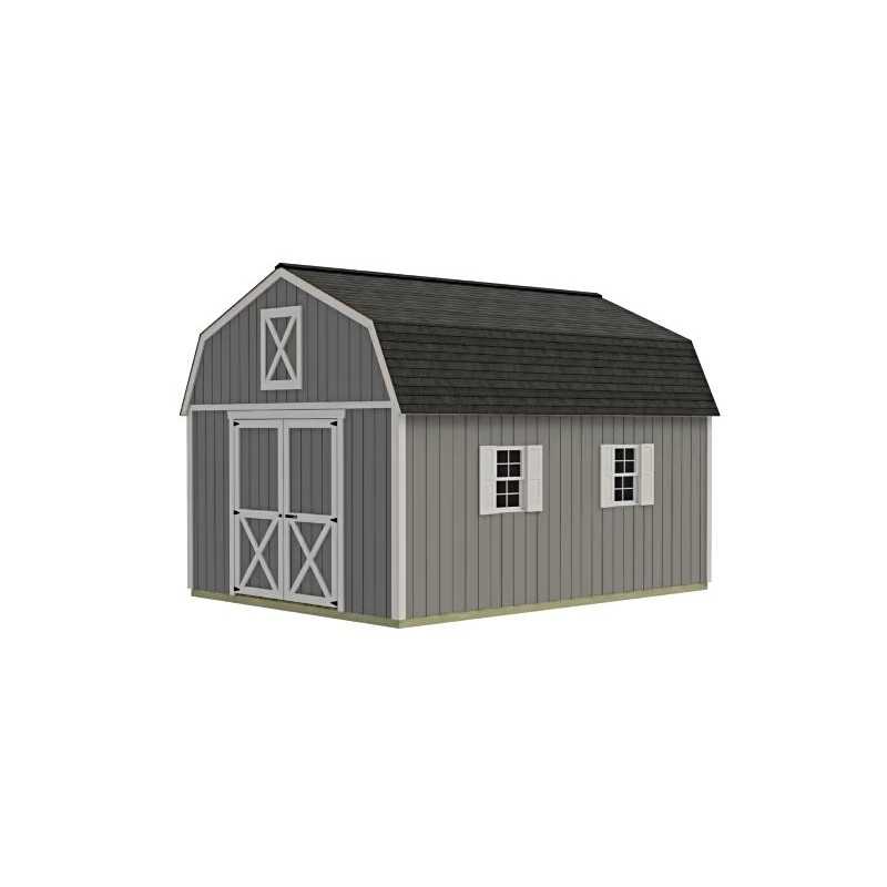 Best Barns Denver 12x20 Wood Storage Shed Building Kit - ALL Pre-Cut (denver_1220)