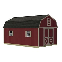 Best Barns Denver 12x20 Wood Storage Shed Building Kit - ALL Pre-Cut (denver_1220)