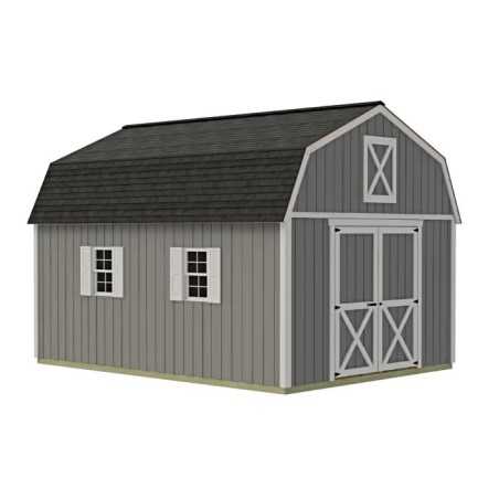 Best Barns Handcrafted Homestead 12x20 Pre-Cut Barn Kit - Center Gable