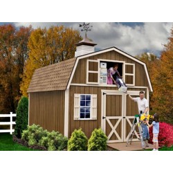 Best Barns Millcreek 12x16 Wood Storage Shed Kit - ALL Pre-Cut (millcreek_1216)