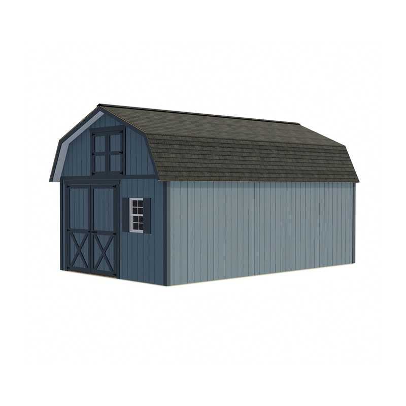 Best Barns Millcreek 12x16 Wood Storage Shed Kit - ALL Pre-Cut (millcreek_1216)