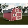 Handcrafted Homestead 12x20 Pre-cut Barn Kit w/ Split Loft & Offset Door