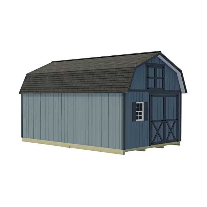 Best Barns Millcreek 12x20 Wood Storage Shed Kit - ALL Pre-Cut (millcreek_1220)