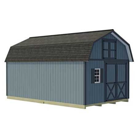 Best Barns Millcreek 12x20 Wood Storage Shed Kit - ALL Pre-Cut (millcreek_1220)