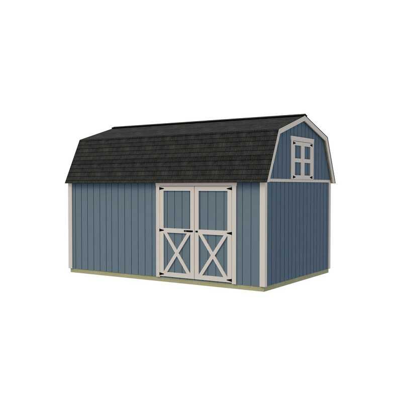 Best Barns Craftsman's Cove 10x16 Pre-Cut Barn Kit - Offset Eave Door (CCOVDE16)
