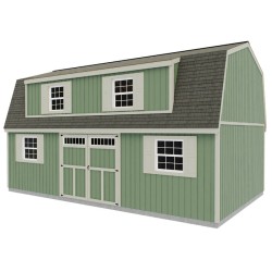 Best Barns Crafted Colossal Elite 16x32 Barndominium - Transom Door+ Dormers (CCOLTD32)