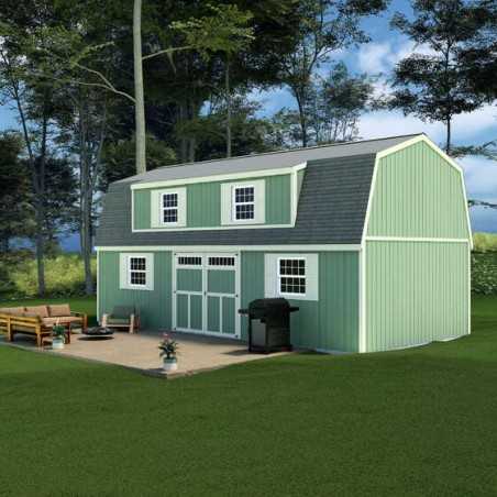 Crafted Colossal Elite 16x32 Pre-Cut Barndominium w/ Man Door + Dormers Crafted Colossal Elite 16x32 Pre-Cut Barndominium w/ Man Door + Dormers