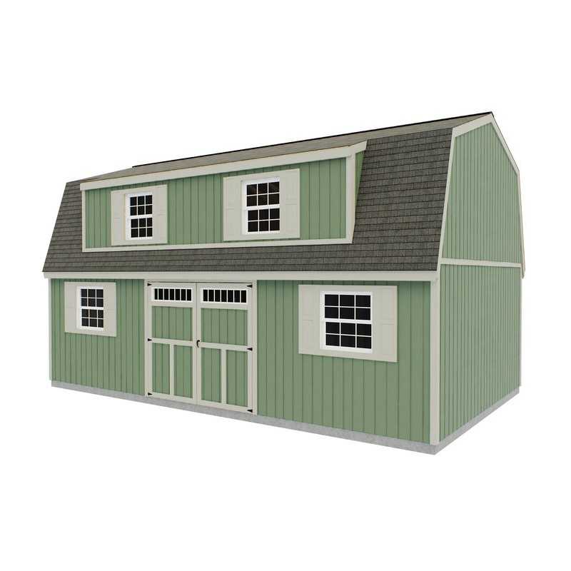 Best Barns Crafted Colossal Elite 16x32 Barndominium w/ Man Door + Dormers (CCOLMD32)