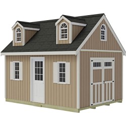 Best Barns Planner's Paradise Elite 12x20 Shed - Transom Doors + Dormer Kit (PPARTD20DR)