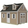Best Barns Planner's Paradise Elite 12x20 Pre-cut Wood Shed - Transom Doors + Dormer Kit (PPARTD20DR)