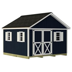 Best Barns Backyard Basecamp 12x12 Pre-Cut Shed Kit - Offset Gable Door (BBASDG12O)