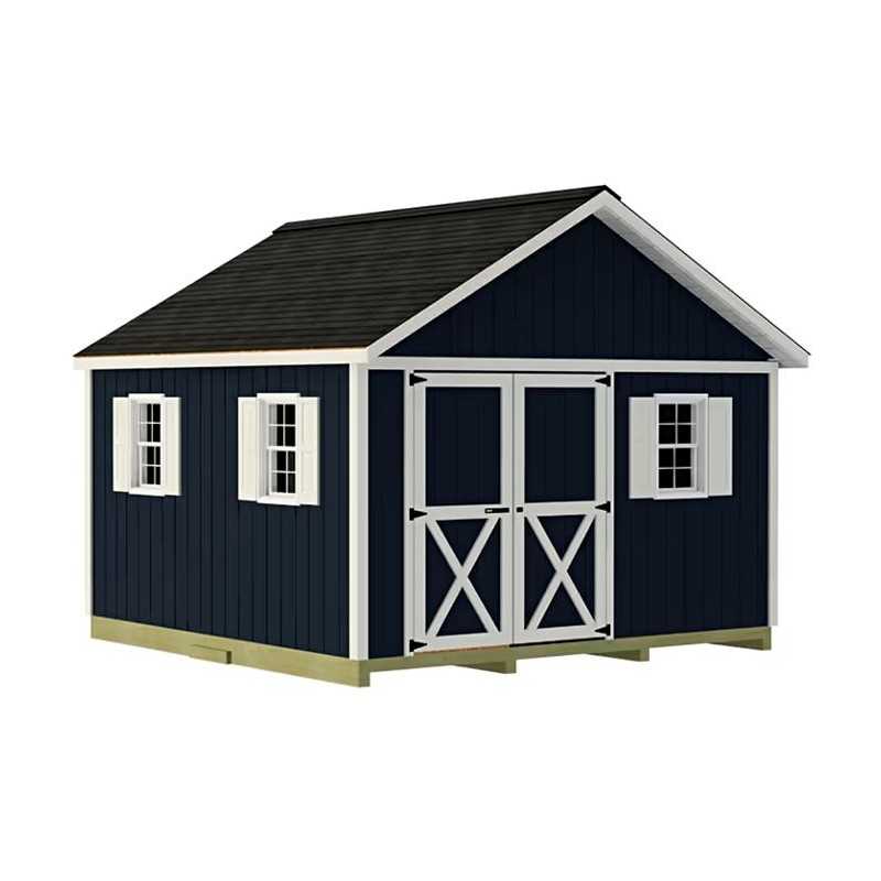 Best Barns Backyard Basecamp 12x12 Pre-Cut Shed Kit - Offset Gable Door (BBASDG12O)