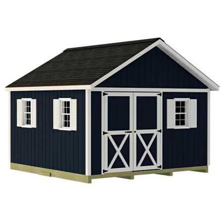 Best Barns Backyard Basecamp 12x12 Pre-Cut Shed Kit - Offset Gable Door (BBASDG12O)