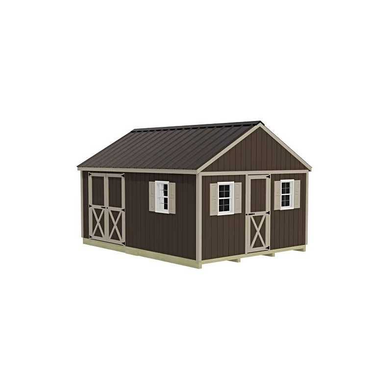 Best Barns Crafter's Connection 12x16 Pre-Cut Shed - Offset Barn & Walk-In (CCONSG16O)