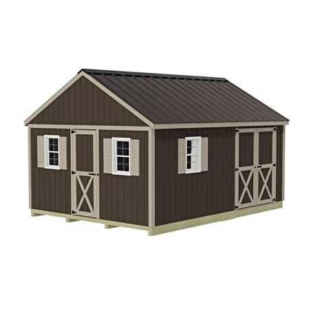 Fairview 12x16 Wood Storage Shed Kit - ALL Pre-Cut (fairview_1216) Fairview 12x16 Wood Storage Shed Kit - ALL Pre-Cut (fairview_1216)