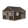Fairview 12x16 Wood Storage Shed Kit - ALL Pre-Cut (fairview_1216) Fairview 12x16 Wood Storage Shed Kit - ALL Pre-Cut (fairview_1216)