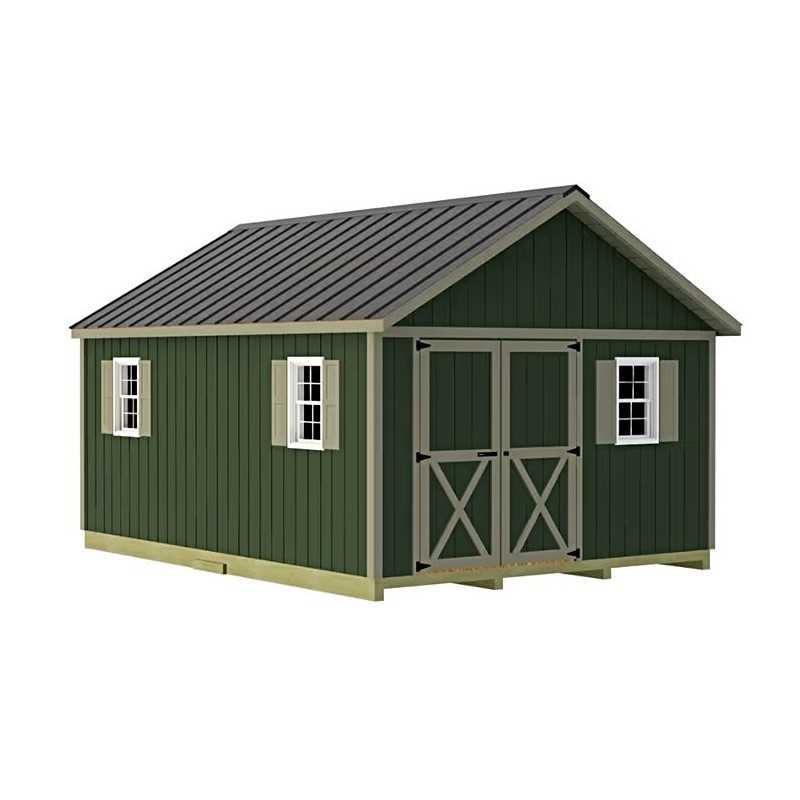 Best Barns Crafter's Connection 12x16 Pre-Cut Shed- Offset Gable Door (CCONDG16O)