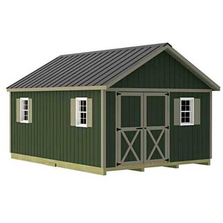 Best Barns Crafter's Connection 12x16 Pre-Cut Shed- Offset Gable Door (CCONDG16O)