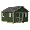 Best Barns Crafter's Connection 12x16 Pre-Cut Shed- Offset Gable Door (CCONDG16O)