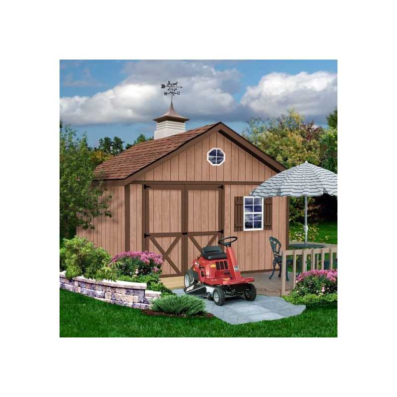 Backyard Basecamp 12x12 Pre-Cut Shed Kit - Centered Gable Door