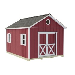 Best Barns Crafter's Connection 12x16 Pre-Cut Shed Kit - Sliding Doors (CCONSD16)