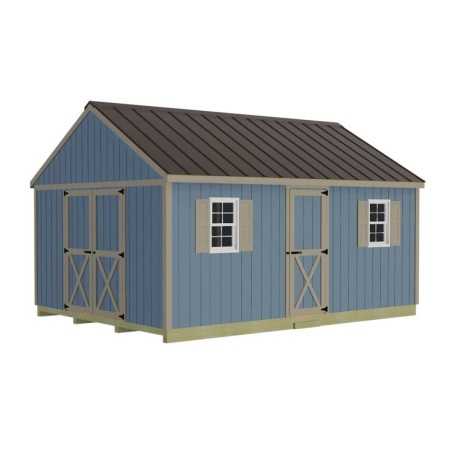 Crafter's Connection 12x16 Pre-Cut Shed Kit - Barn Doors & Walk-In