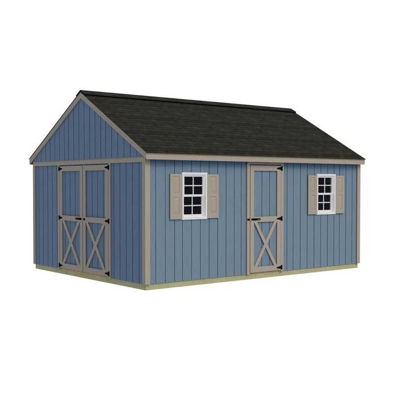 Best Barns Crafter's Connection 12x16 Pre-Cut Shed Kit - Barn Doors & Walk-In (CCONSE16)