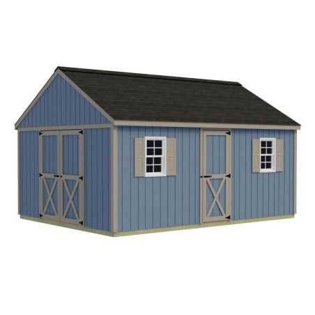 Best Barns Crafter's Connection 12x16 Pre-Cut Shed Kit - Barn Doors & Walk-In (CCONSE16)