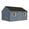 Best Barns Crafter's Connection 12x16 Pre-Cut Shed Kit - Barn Doors & Walk-In (CCONSE16)