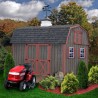 Craftsman's Cove 10x16 Pre-Cut Barn Kit - Offset Eave Door